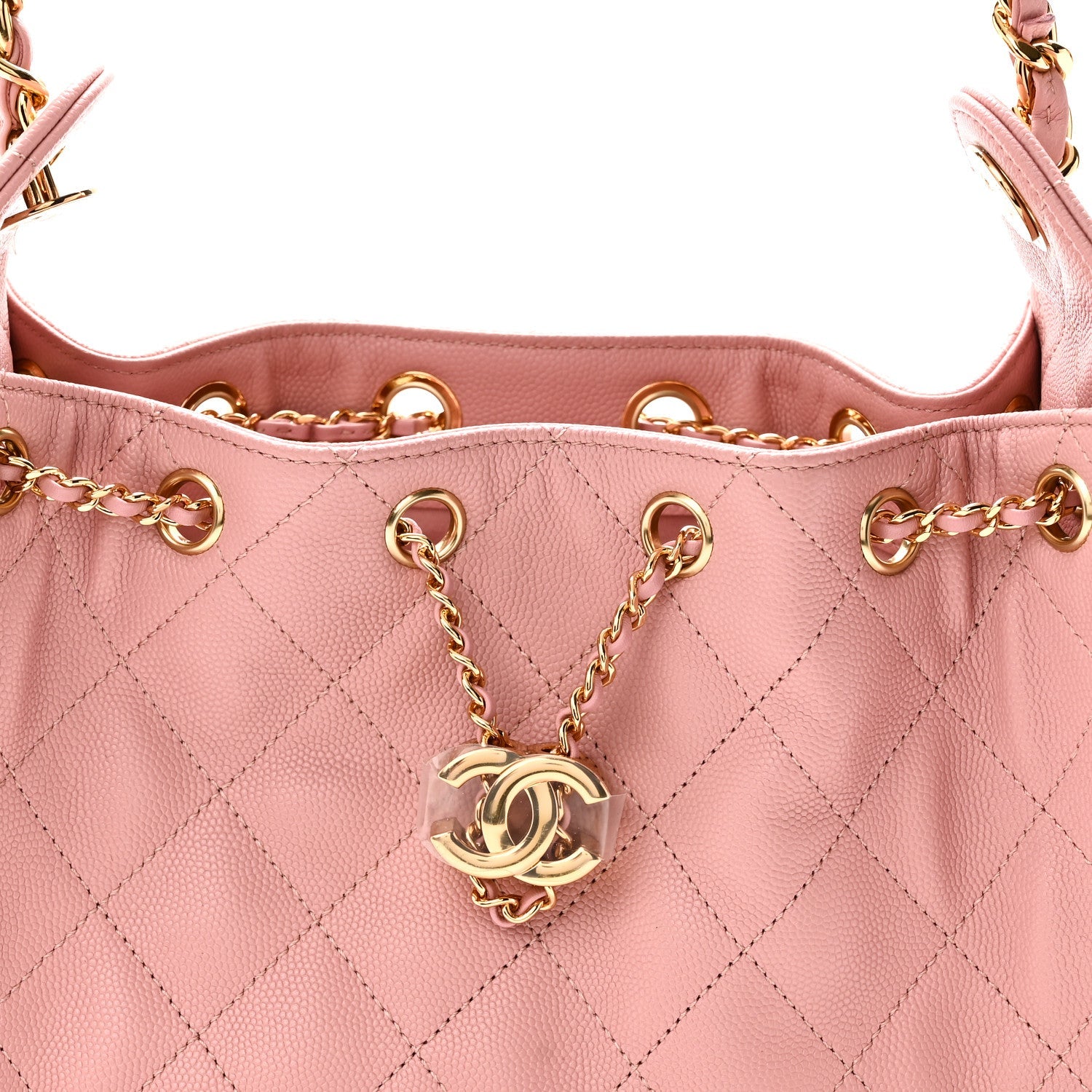 Caviar Quilted Mini Chanel 25 Handbag Pink