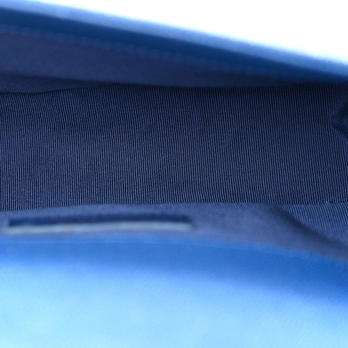 Caviar Quilted Small Boy Flap Dark Blue