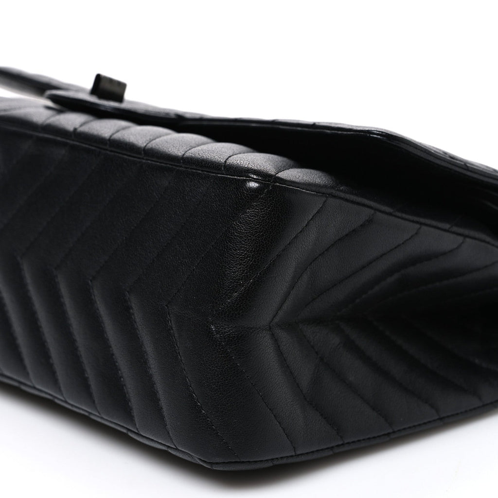 Sheepskin Chevron Quilted 2.55 Reissue 226 Flap So Black