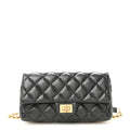 Aged Calfskin Quilted 2.55 Reissue Chain Waist Bag Black