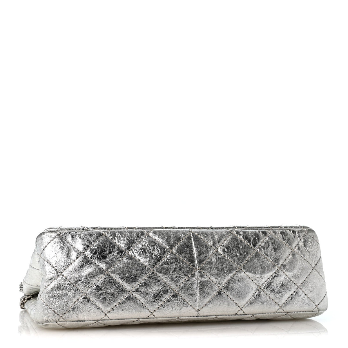Metallic Aged Calfskin Quilted 2.55 Reissue 226 Flap Silver