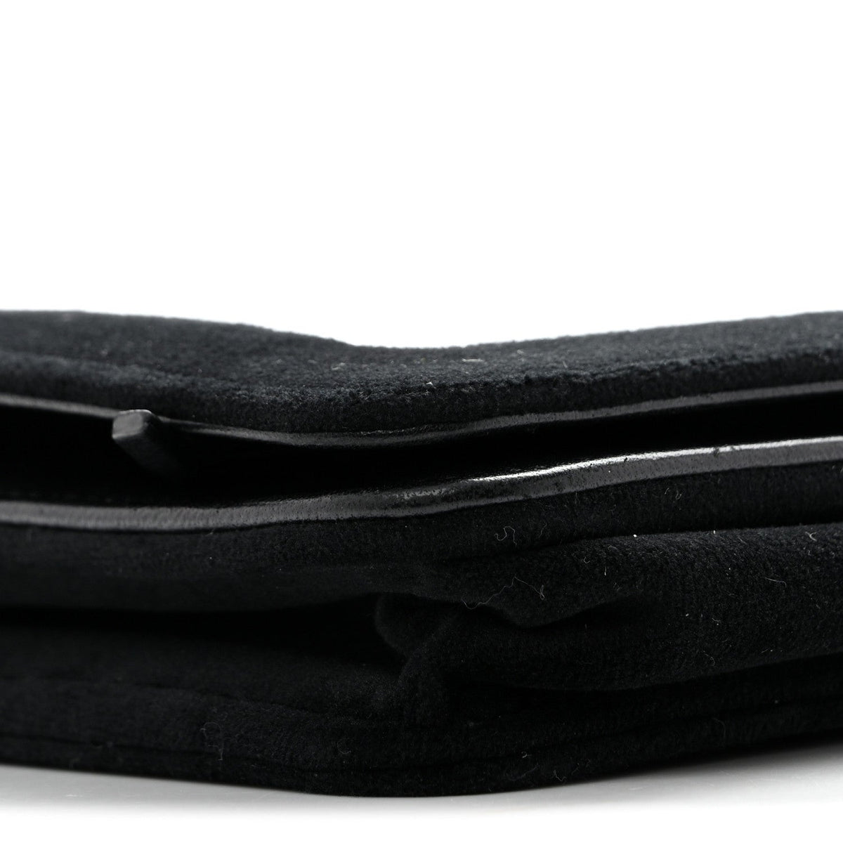 Velvet Mirror Embellished Boy Wallet On Chain WOC Argent