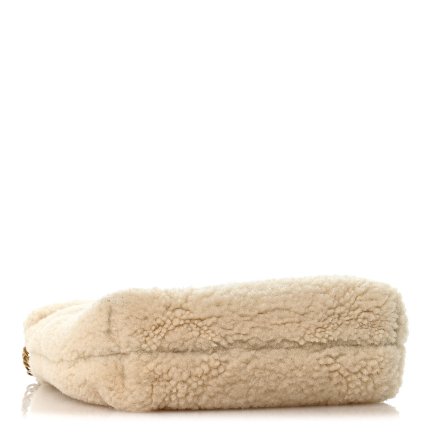 Shearling Quilted Mini Chanel 22 Ecru
