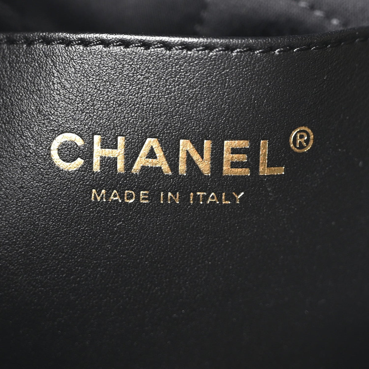 Shiny Calfskin Quilted Mini Chanel 22 Black