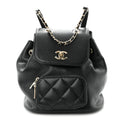 Caviar Quilted Mini Business Affinity Backpack Black