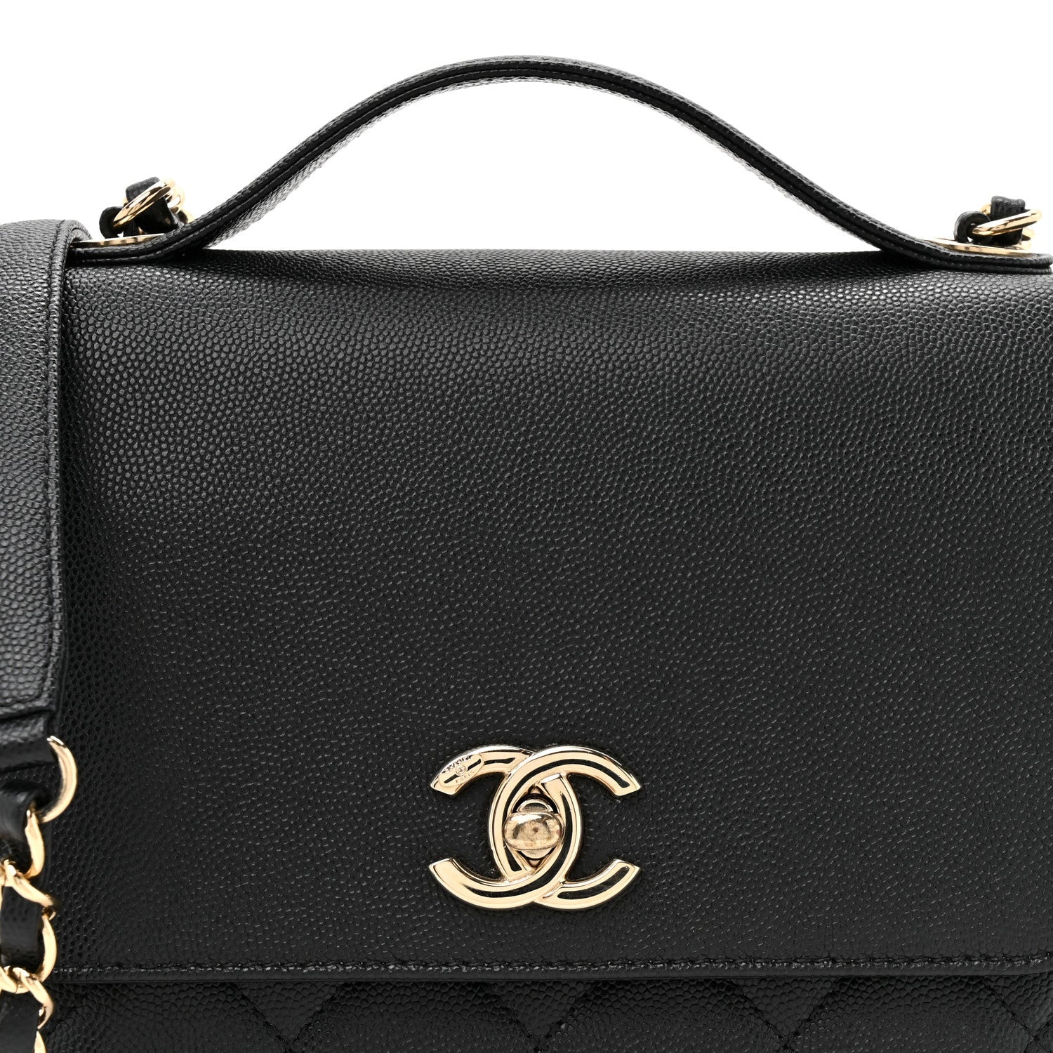 Caviar Quilted Medium Business Affinity Flap Black