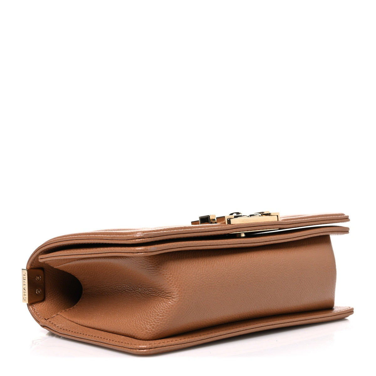Caviar Quilted Small Boy Flap Brown