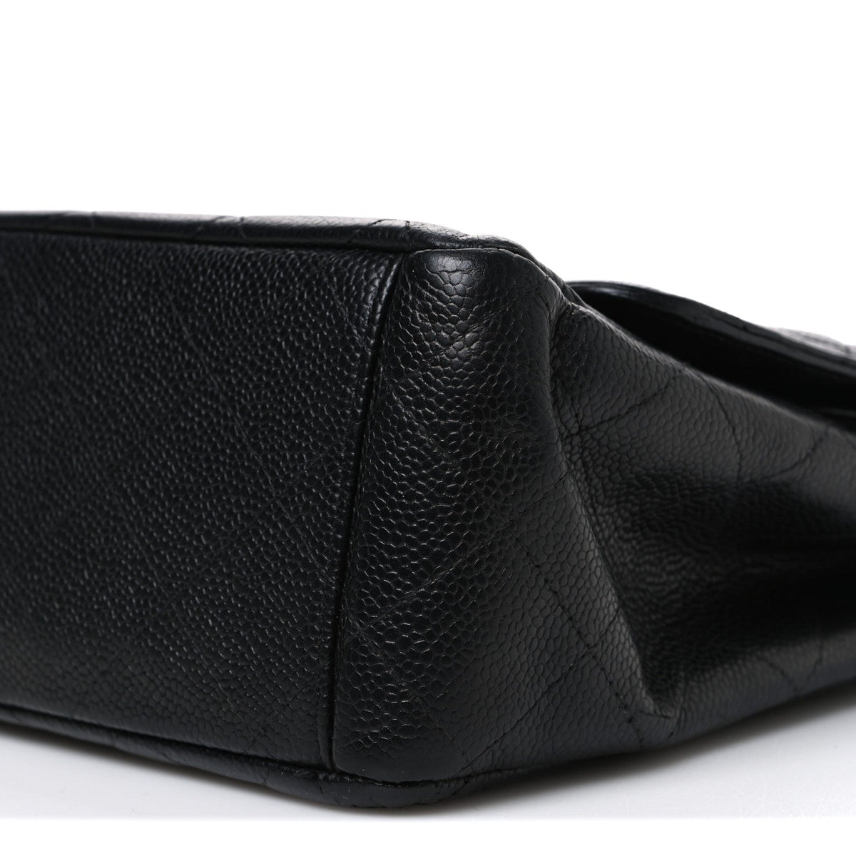 Caviar Quilted Maxi Double Flap Black