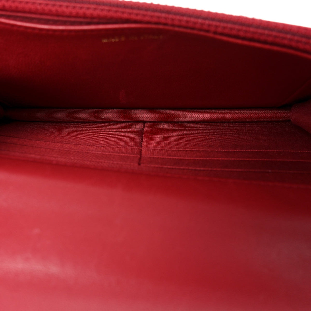 Lambskin Quilted Trendy CC Wallet On Chain WOC Red