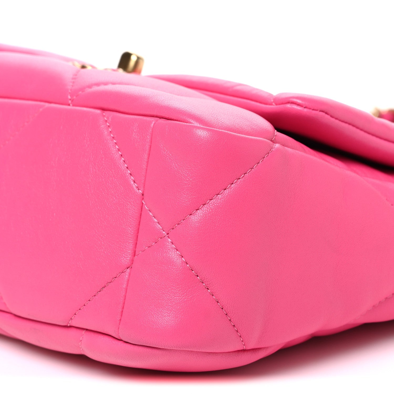 Lambskin Quilted Medium Chanel 19 Flap Dark Pink