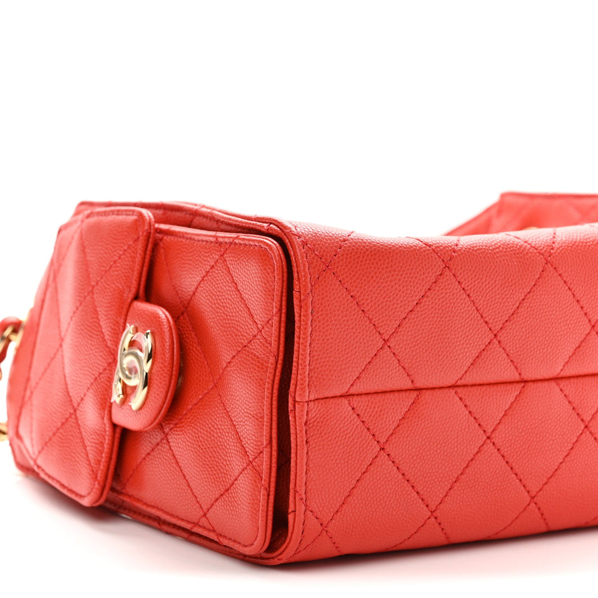 Caviar Quilted Mini Chanel 25 Handbag Red