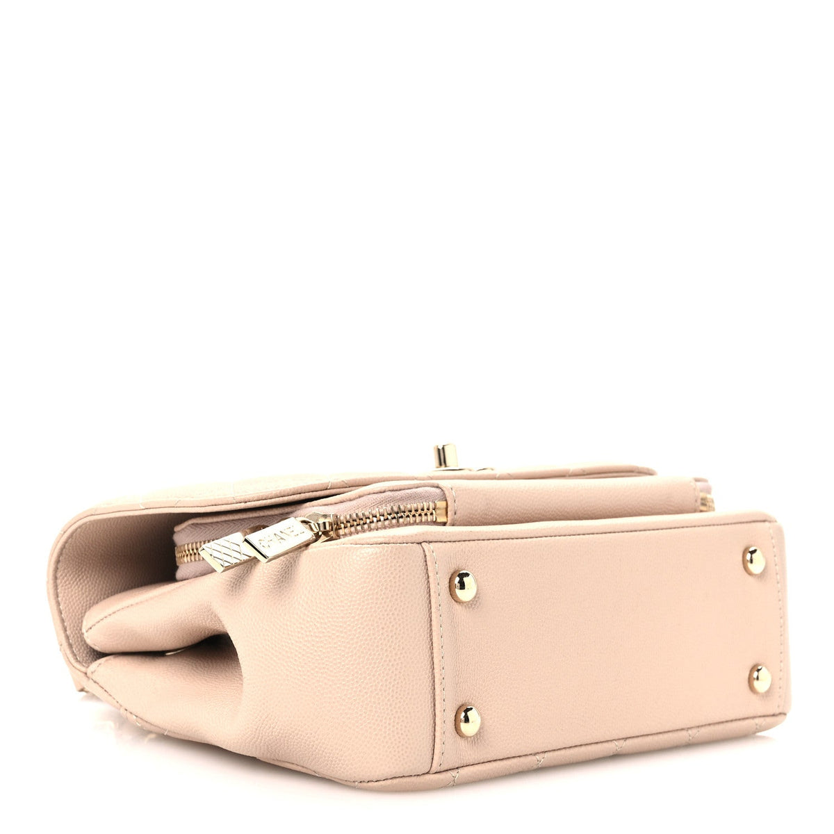 Caviar Quilted Medium Business Affinity Flap Beige