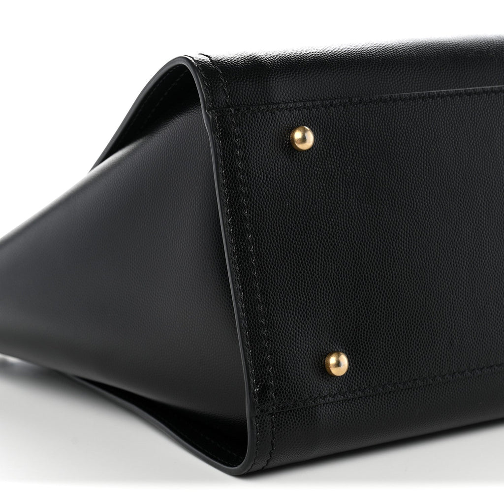 Caviar Small Studded Deauville Tote Black