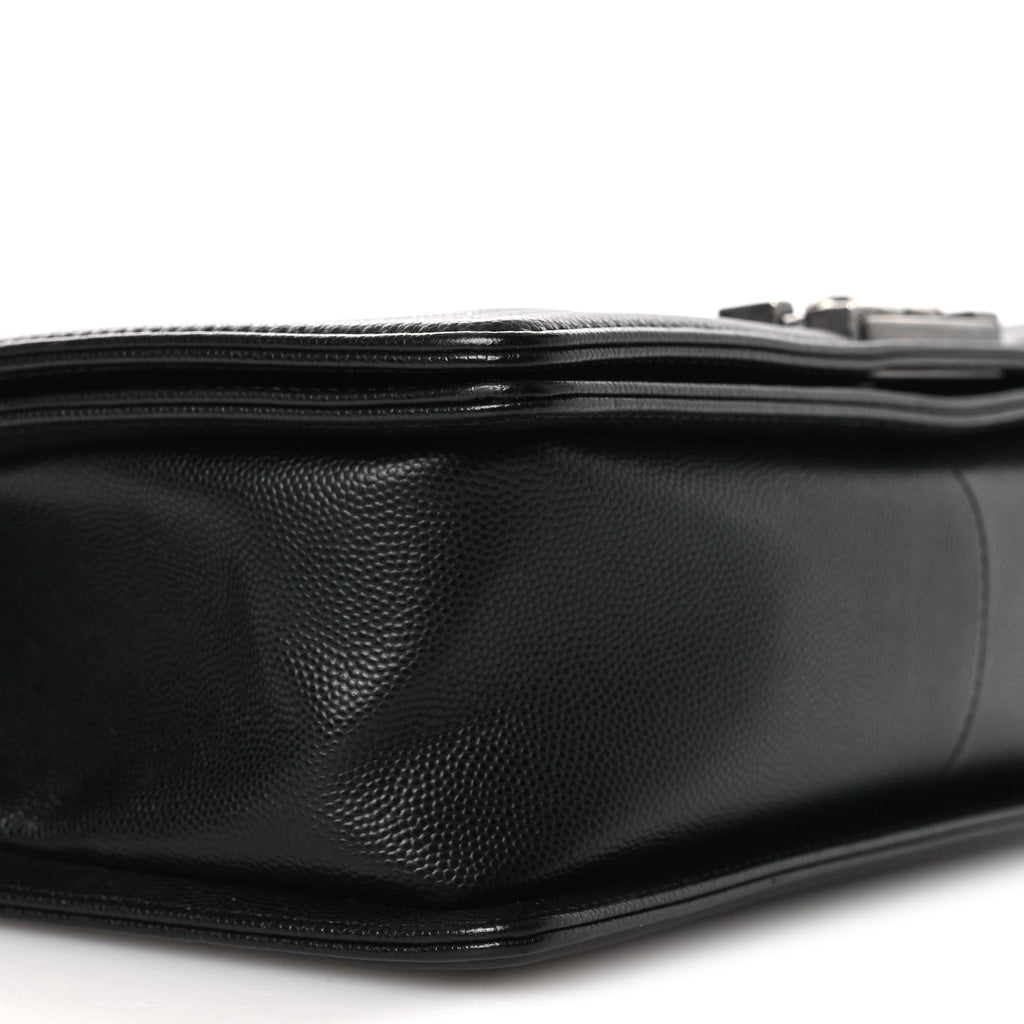 Caviar Quilted Medium Boy Flap Black