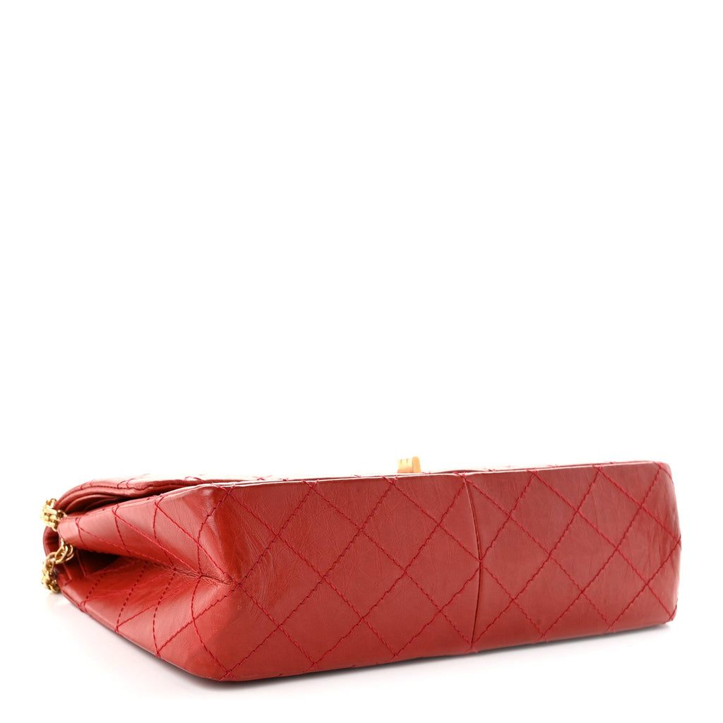 Aged Calfskin Quilted 2.55 Reissue 226 Flap Red