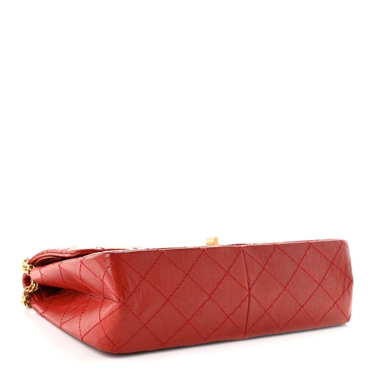 Aged Calfskin Quilted 2.55 Reissue 226 Flap Red