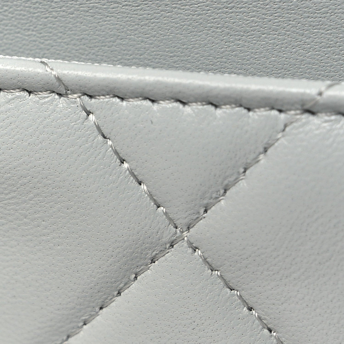 Lambskin Quilted Chanel 19 Wallet On Chain WOC Light Blue