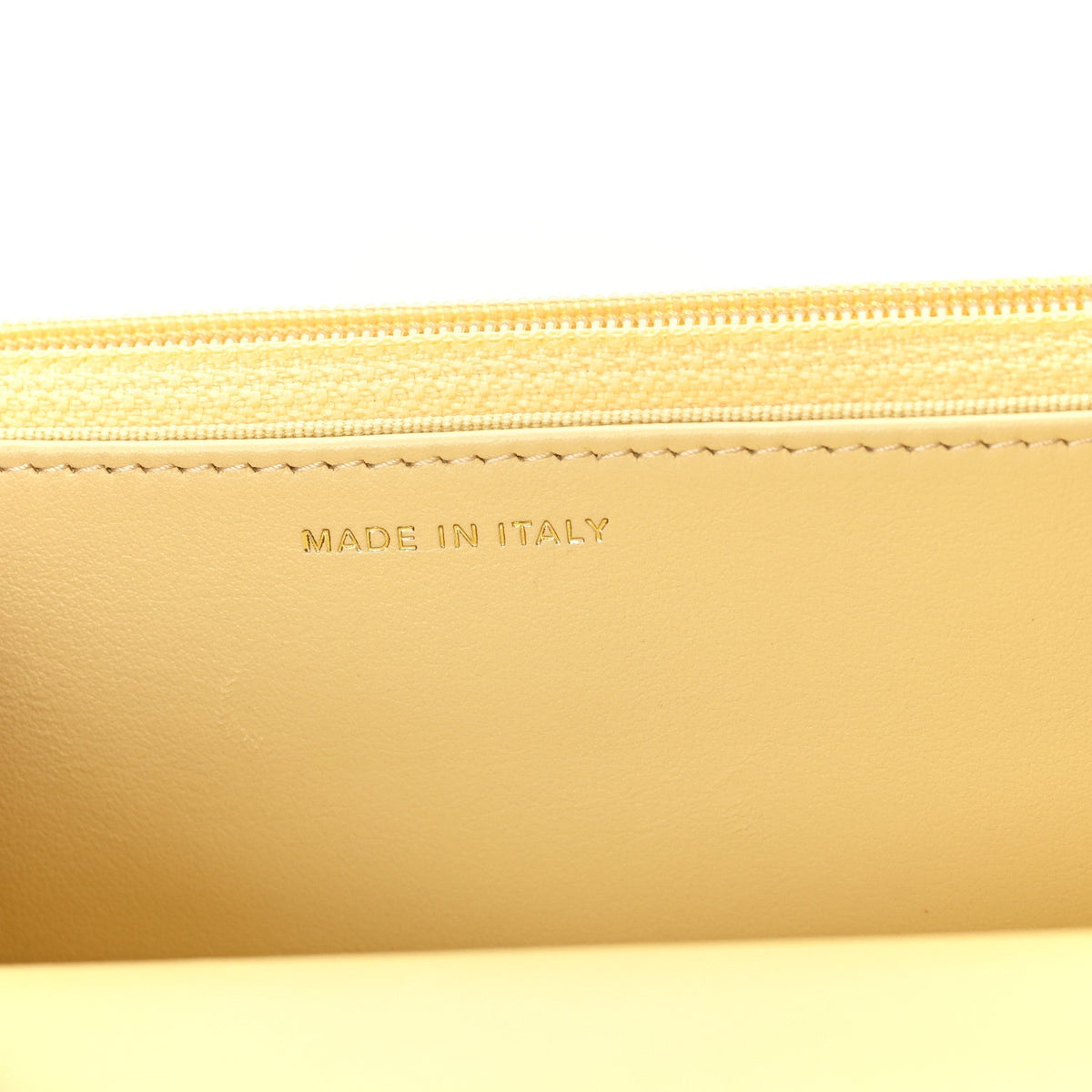 Lambskin Quilted Chanel 19 Wallet On Chain WOC Yellow