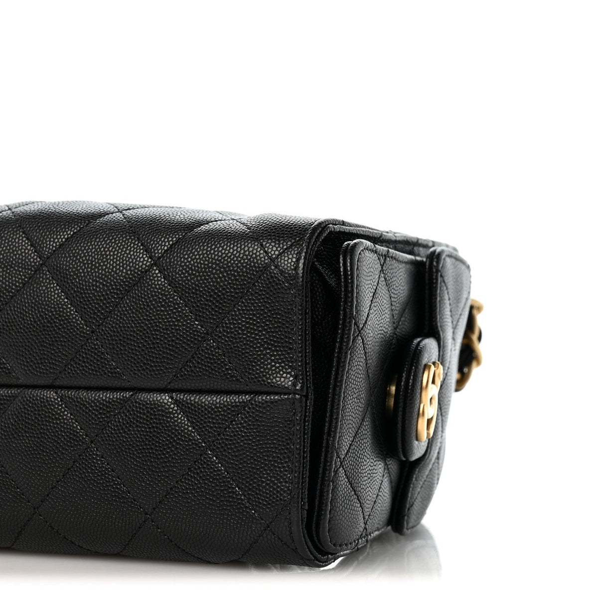 Caviar Quilted Mini Chanel 25 Handbag Black