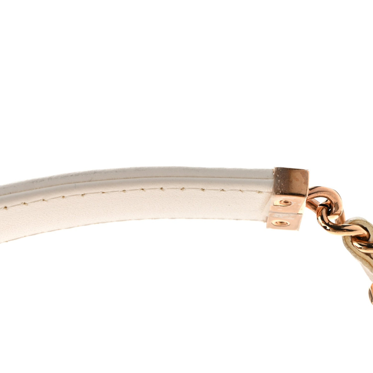 Lambskin Quilted Frame Wallet On Chain WOC White