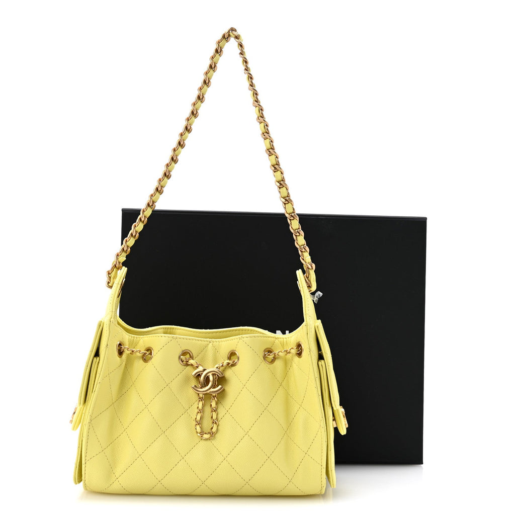 Caviar Quilted Mini Chanel 25 Handbag