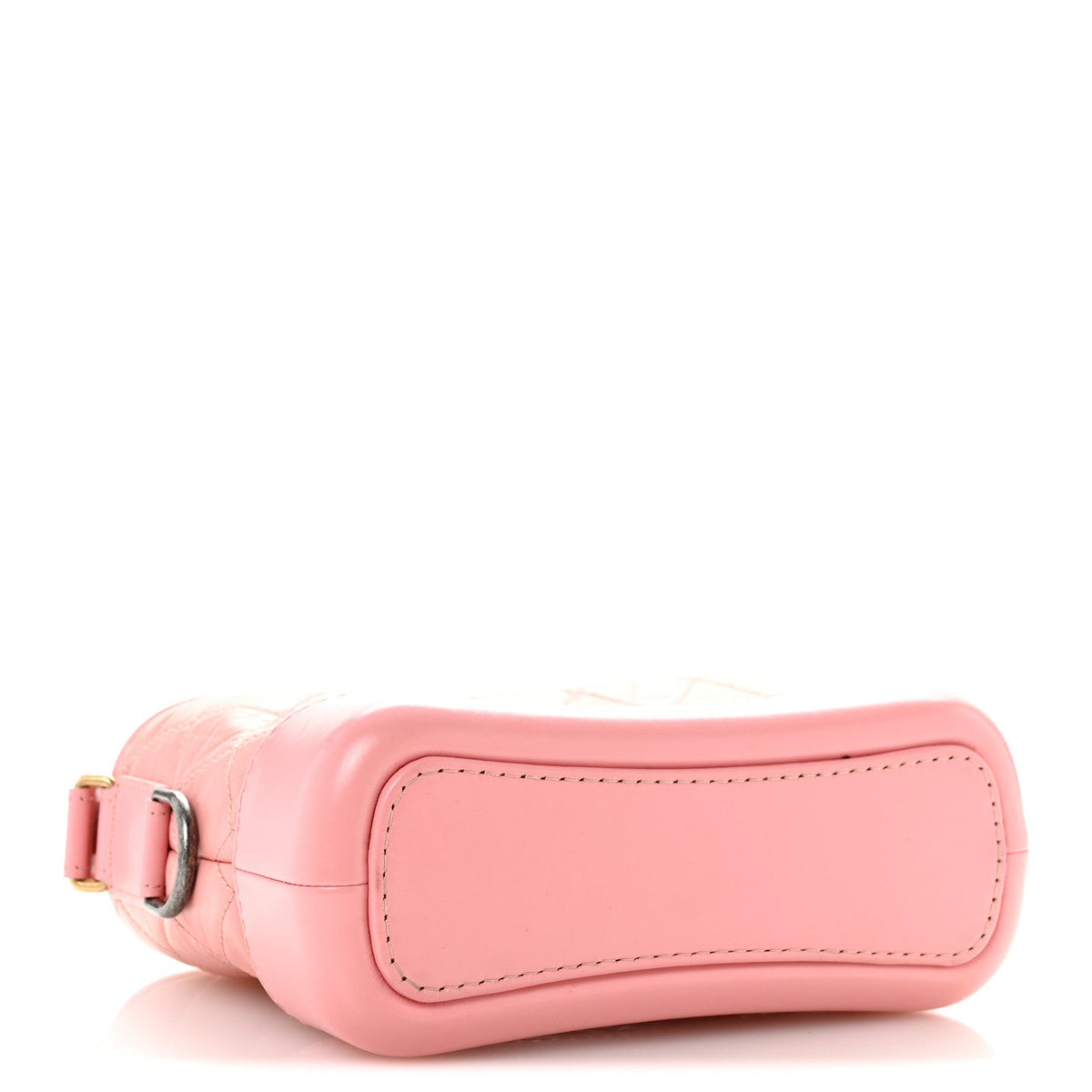 Aged Calfskin Quilted Small Gabrielle Hobo Pink