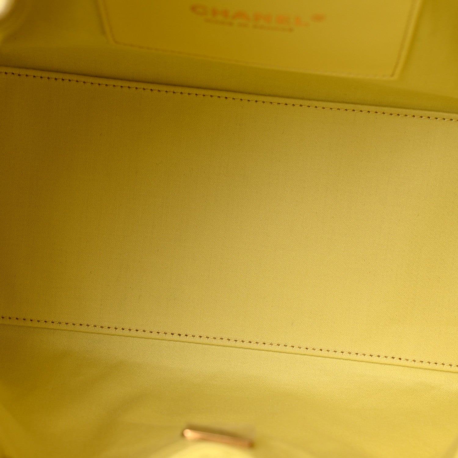 Caviar Quilted Small Chanel 25 Handbag Light Yellow