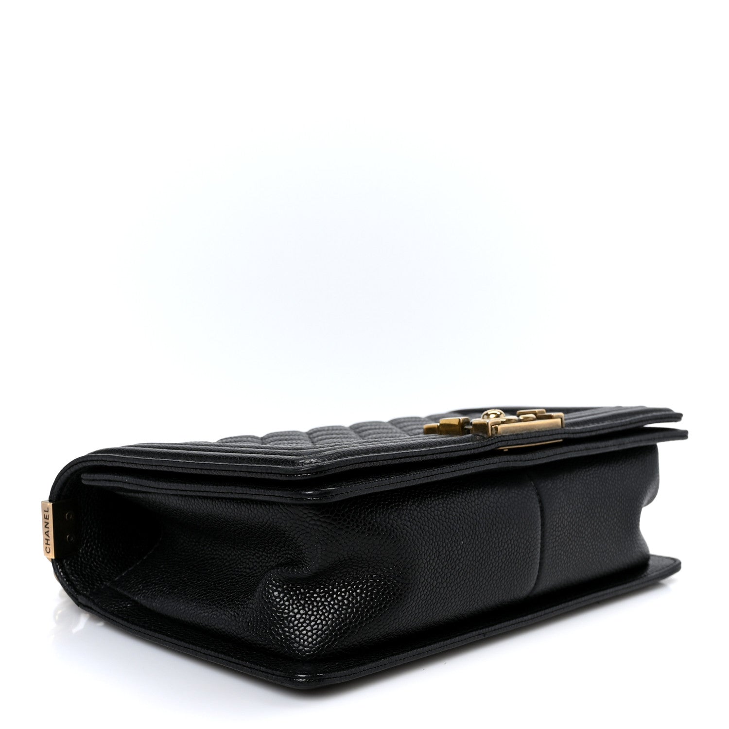 Caviar Quilted Medium Boy Flap Black