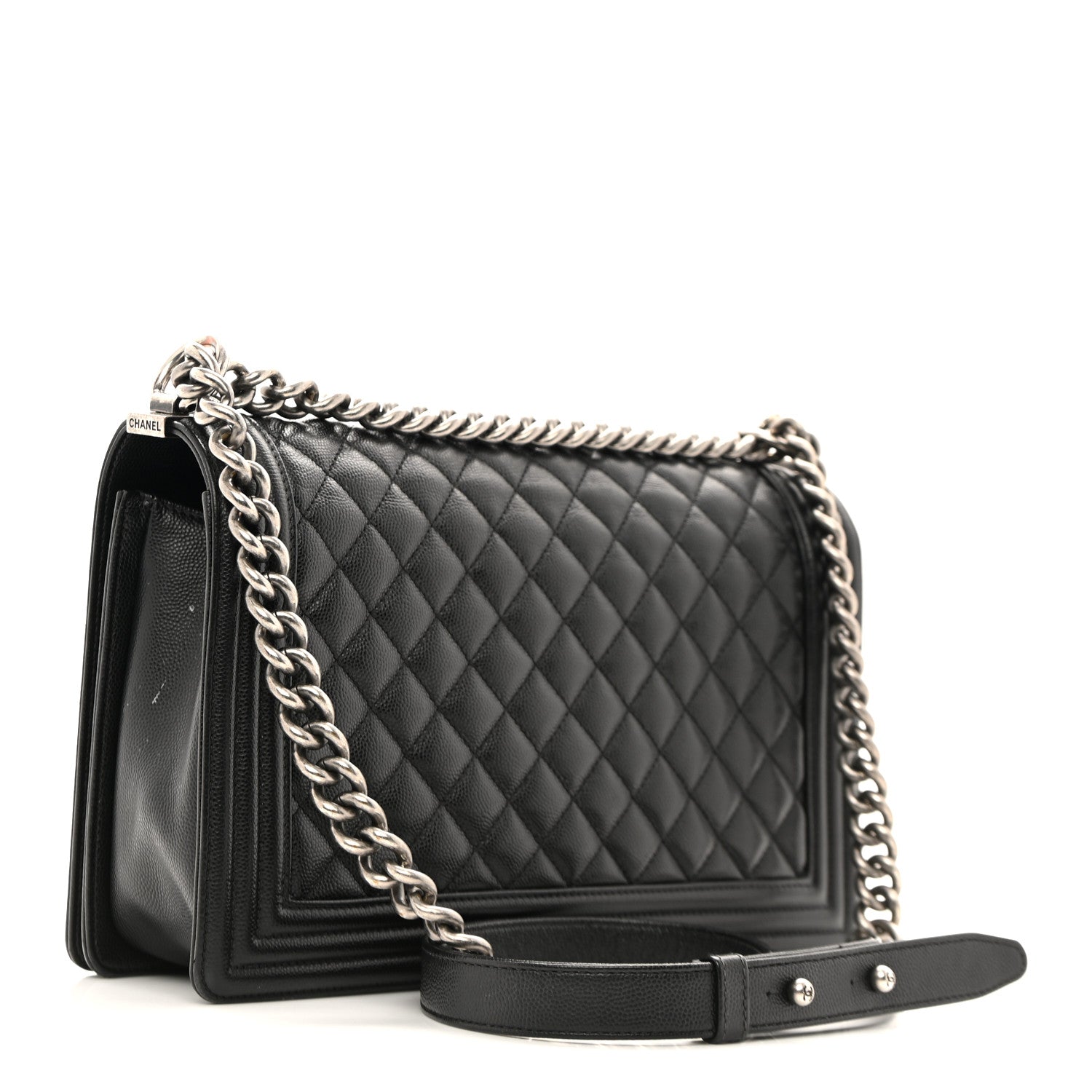 Caviar Quilted New Medium Boy Flap Black