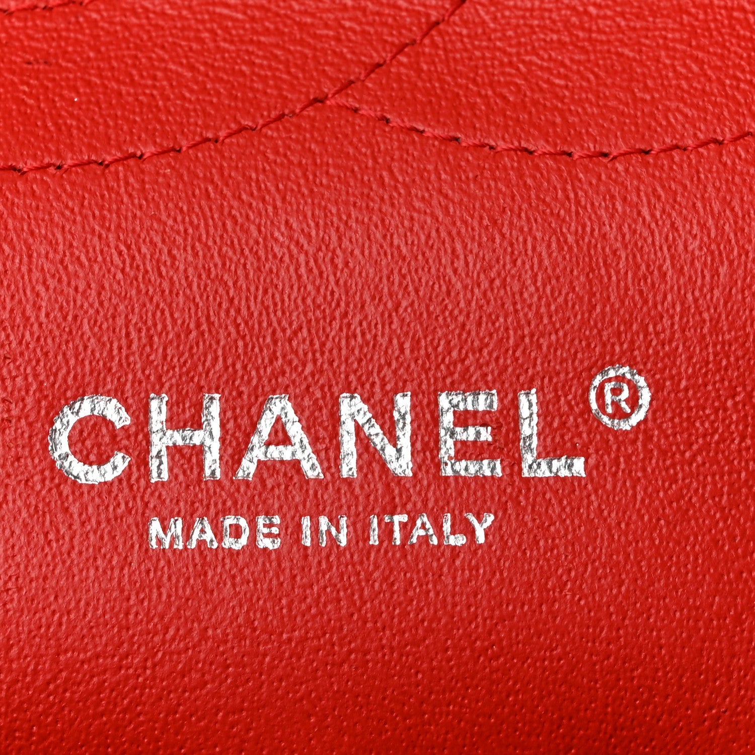 Lambskin Quilted Jumbo Double Flap Red