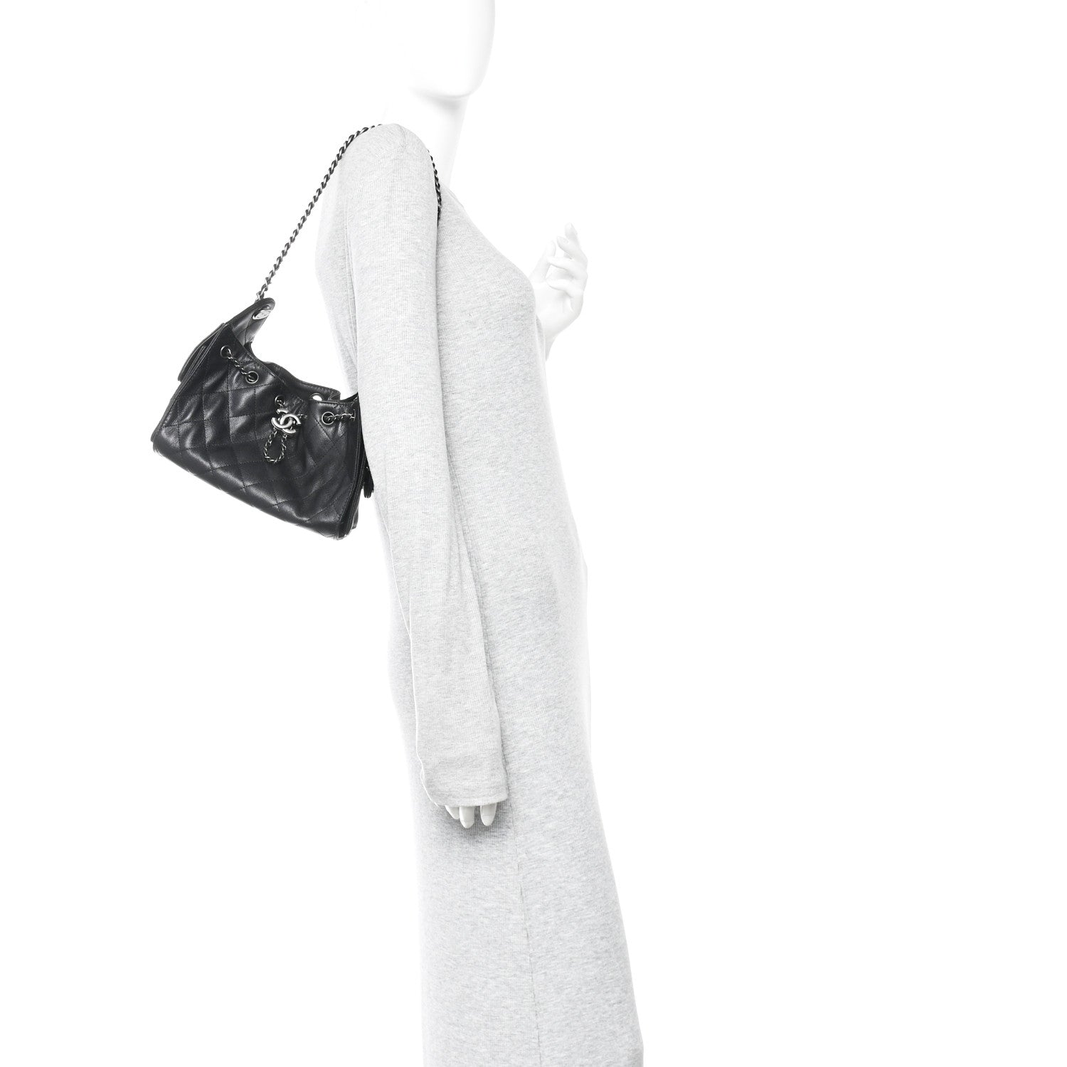 Caviar Quilted Mini Chanel 25 Handbag Black