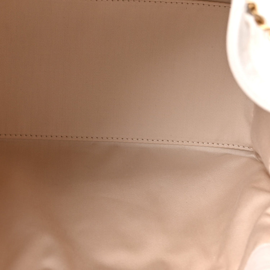 Caviar Quilted Small Chanel 25 Handbag White