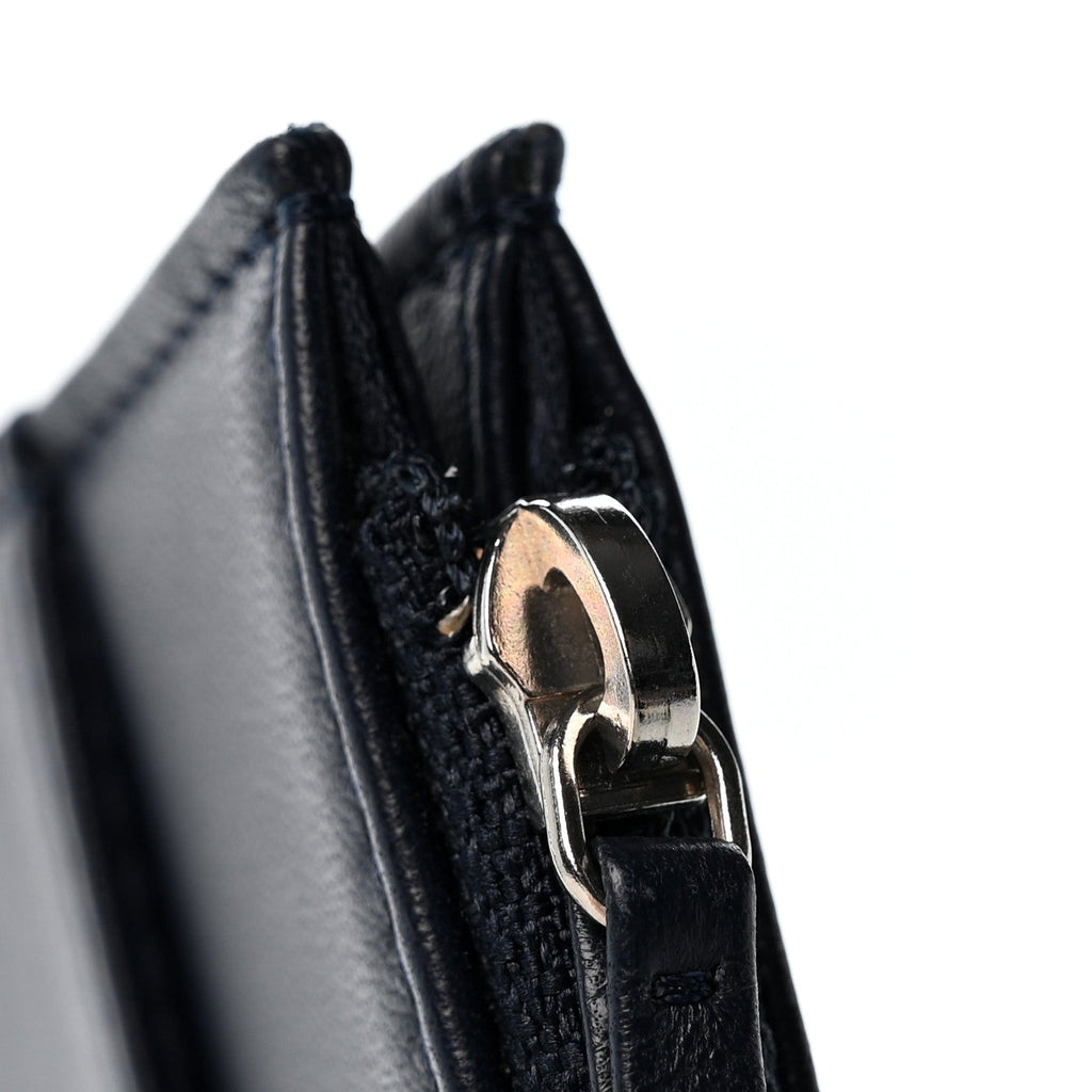 Lambskin Airlines Wallet On Chain WOC Blue Black Red