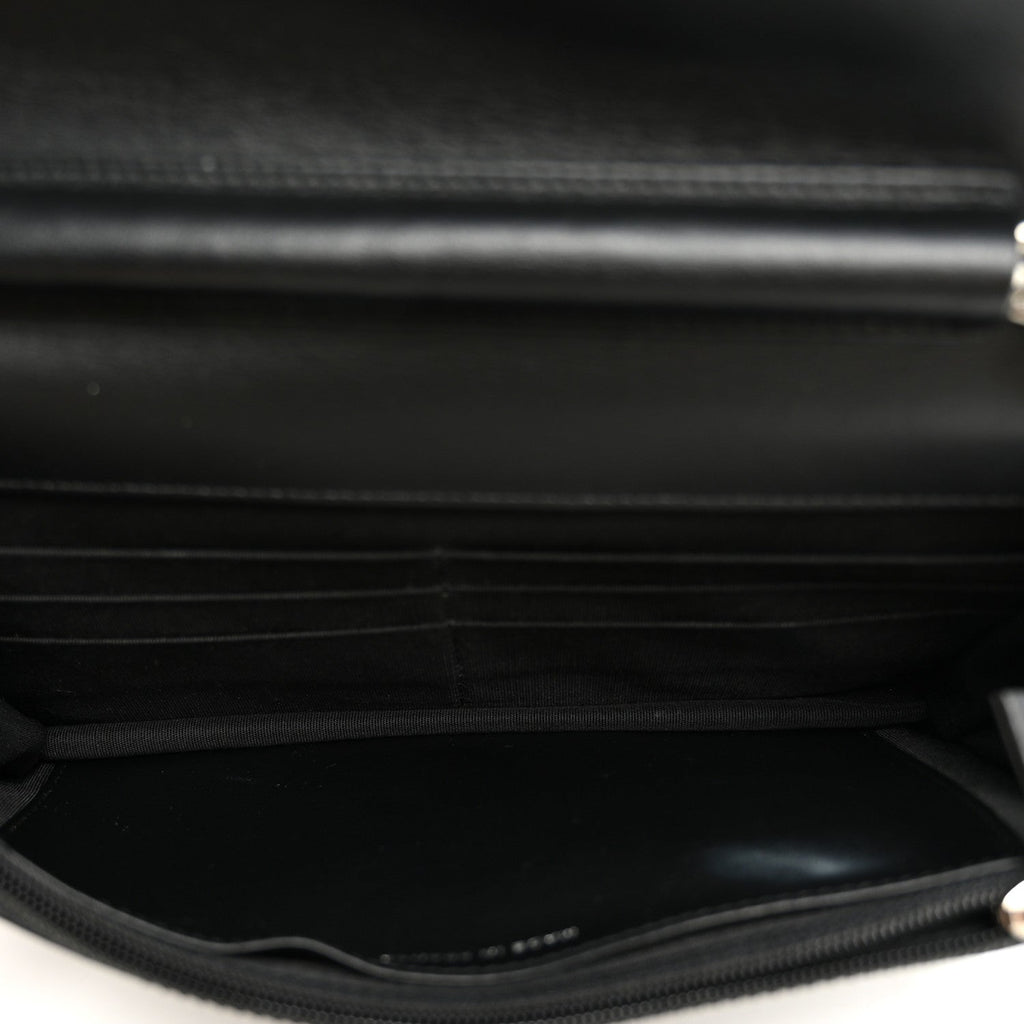 Caviar Quilted Boy Wallet On Chain WOC Black