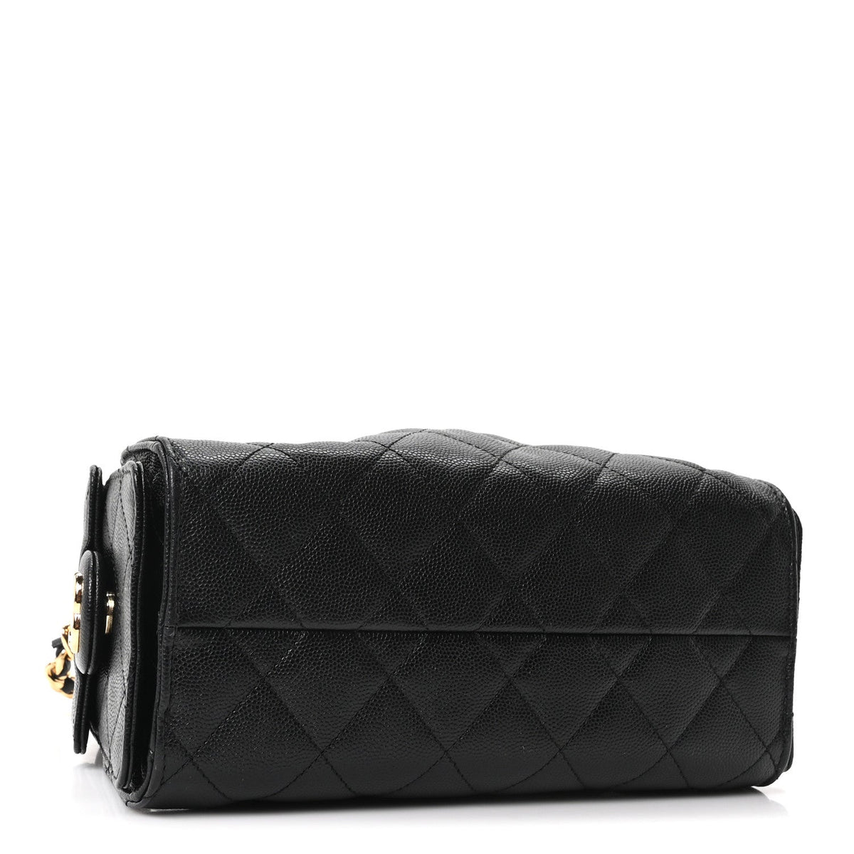 Caviar Quilted Mini Chanel 25 Handbag Black