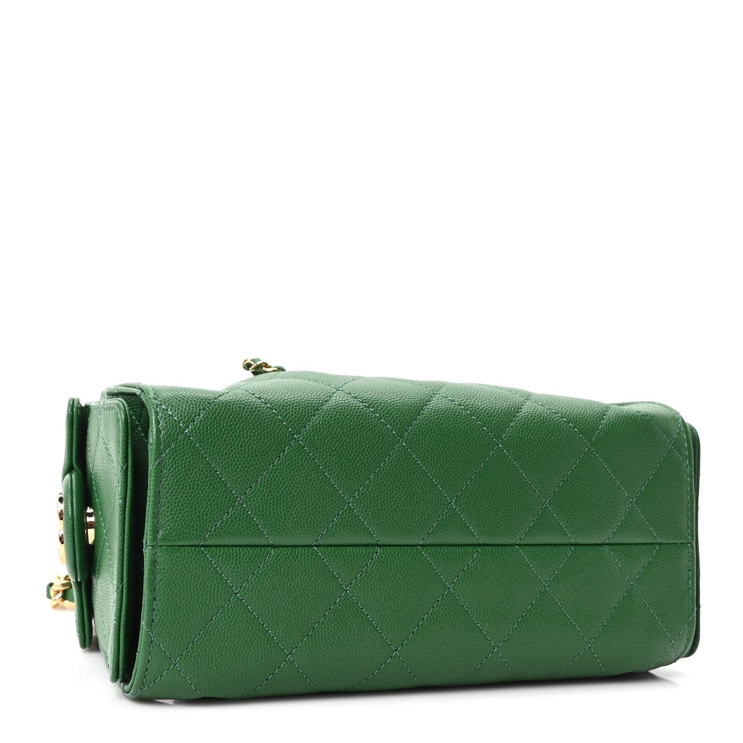 Caviar Quilted Mini Chanel 25 Handbag Green