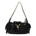 Pony Hair Mini Chanel 25 Handbag Black