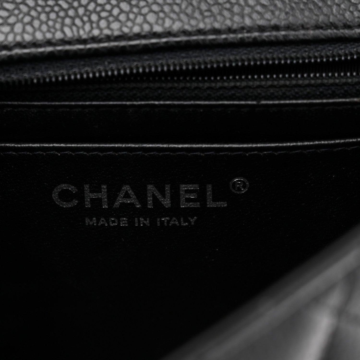 Caviar Quilted Mini Square Flap Black