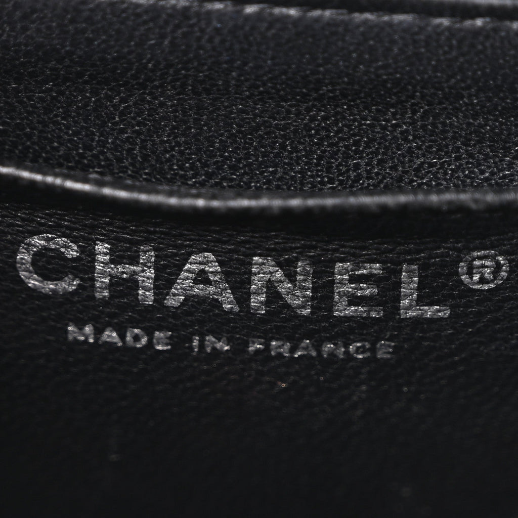 Caviar Quilted Mini Square Flap Black