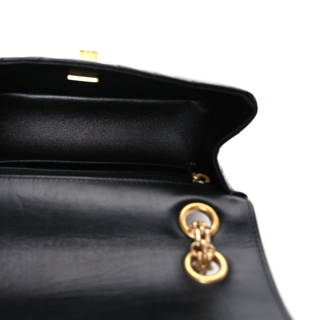 Aged Calfskin Chevron Quilted 2.55 Reissue Mini Flap Black