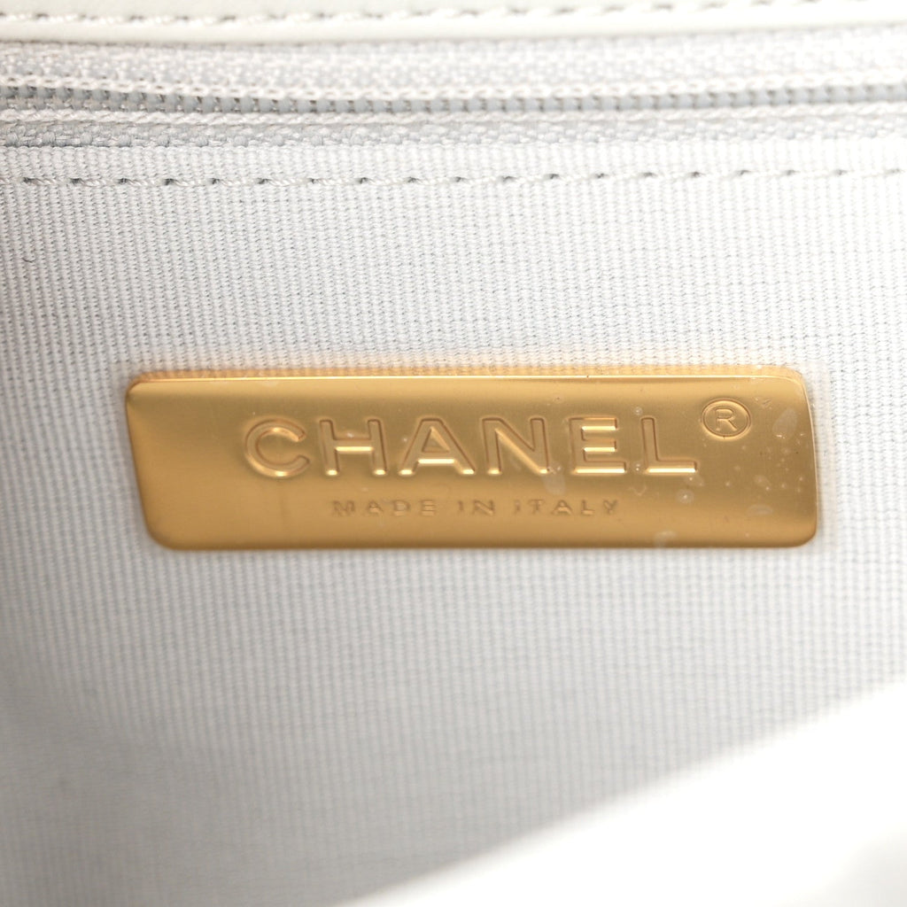 Lambskin Quilted Medium Chanel 19 Flap Light Blue