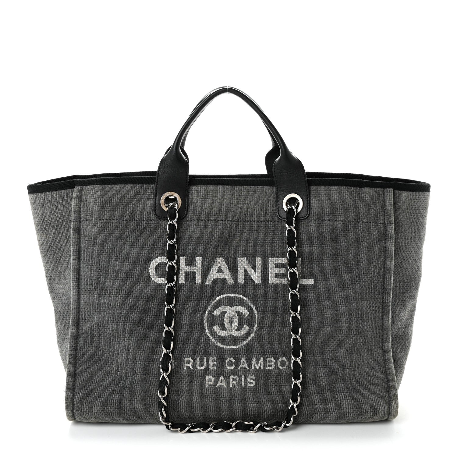 Canvas Medium Deauville Tote Grey