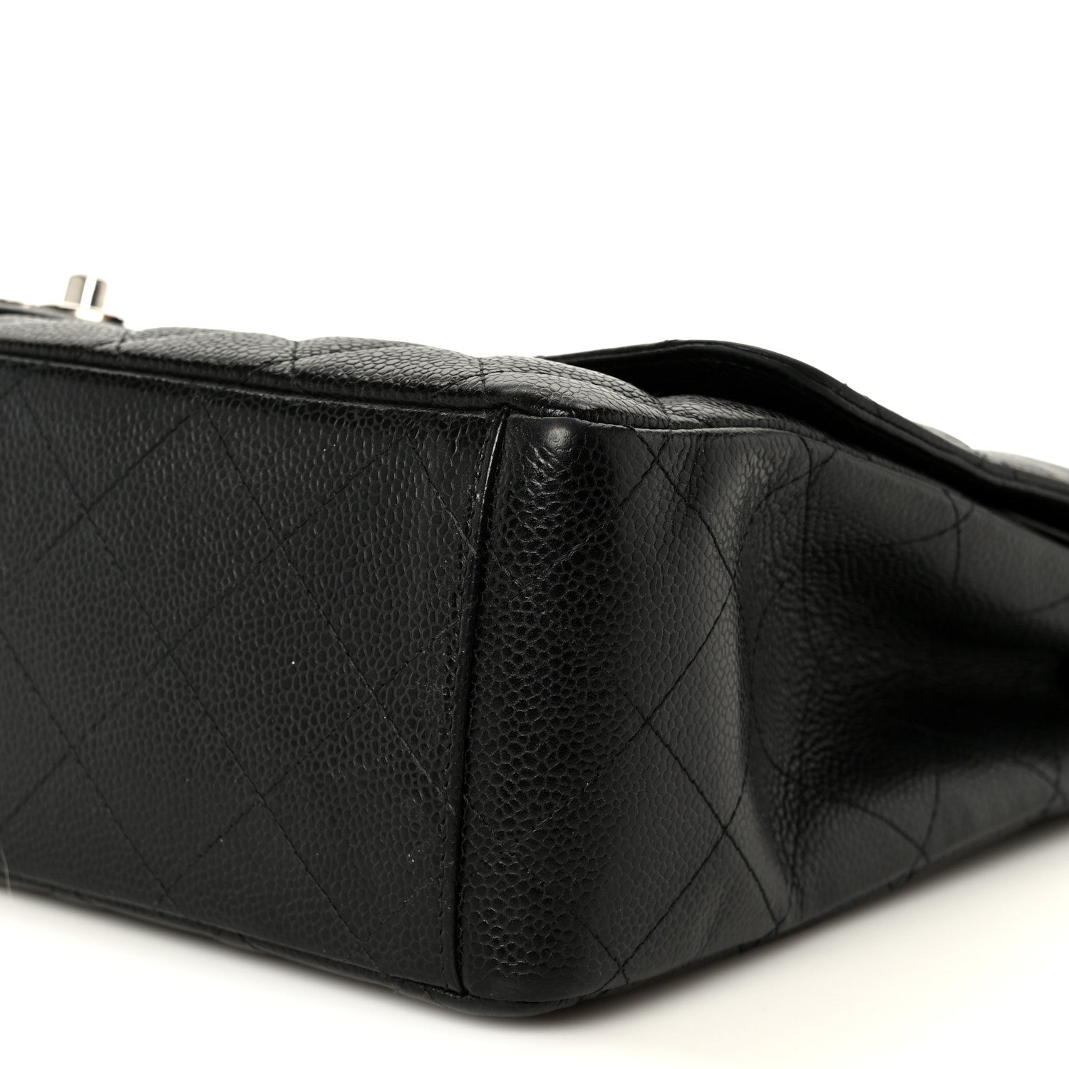 Caviar Quilted Maxi Double Flap Black