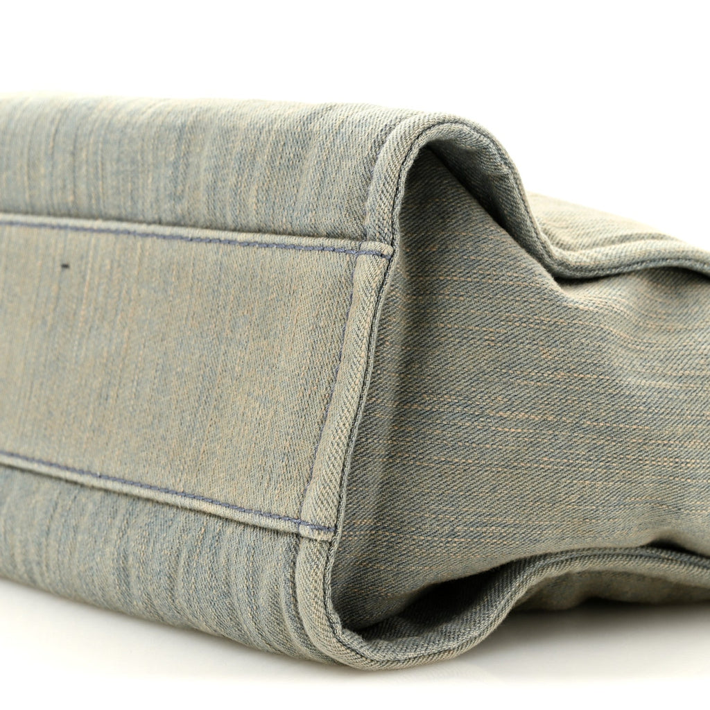 Denim Small Deauville Tote  Light Blue