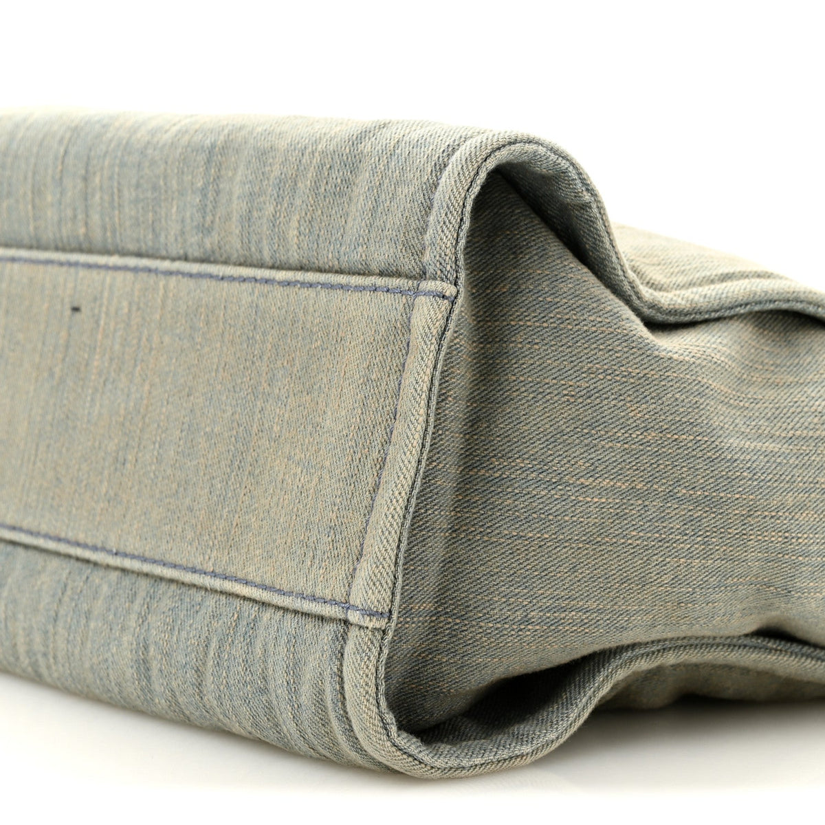 Denim Small Deauville Tote  Light Blue