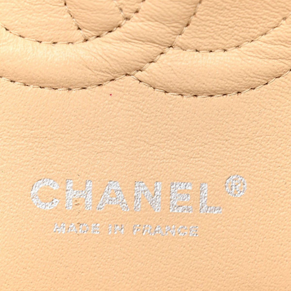 Caviar Quilted Medium Double Flap Beige Clair