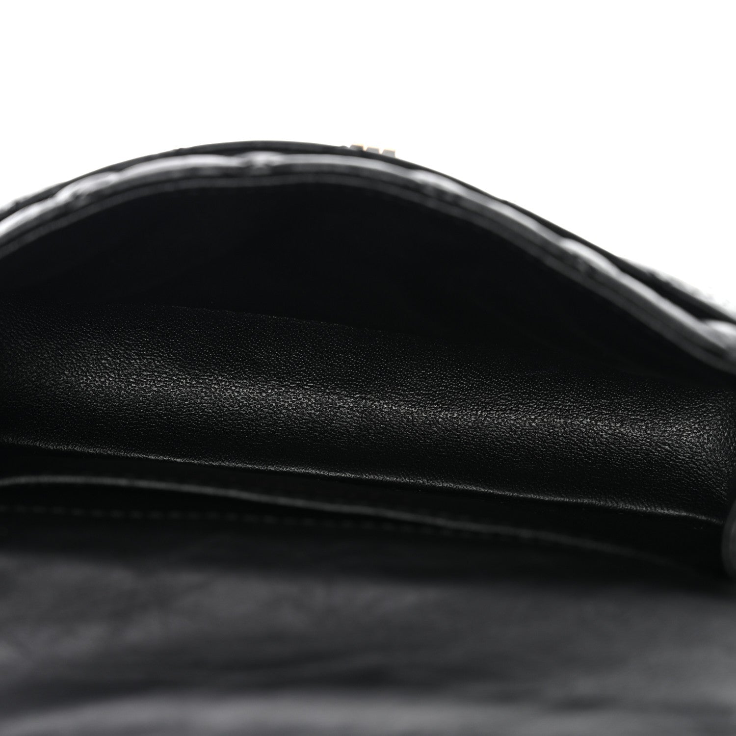 Aged Calfskin Quilted 2.55 Reissue Chain Waist Bag Black