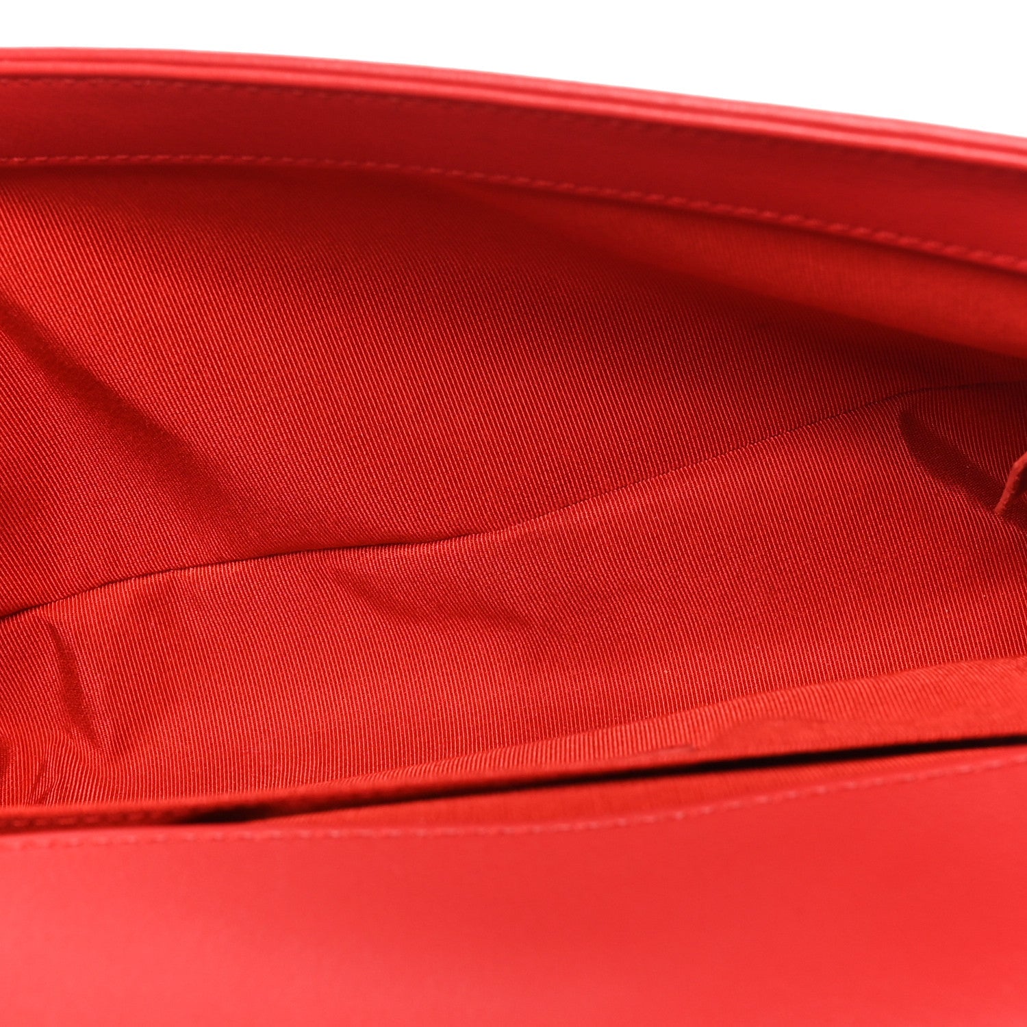 Lambskin Quilted Medium Boy Flap Red