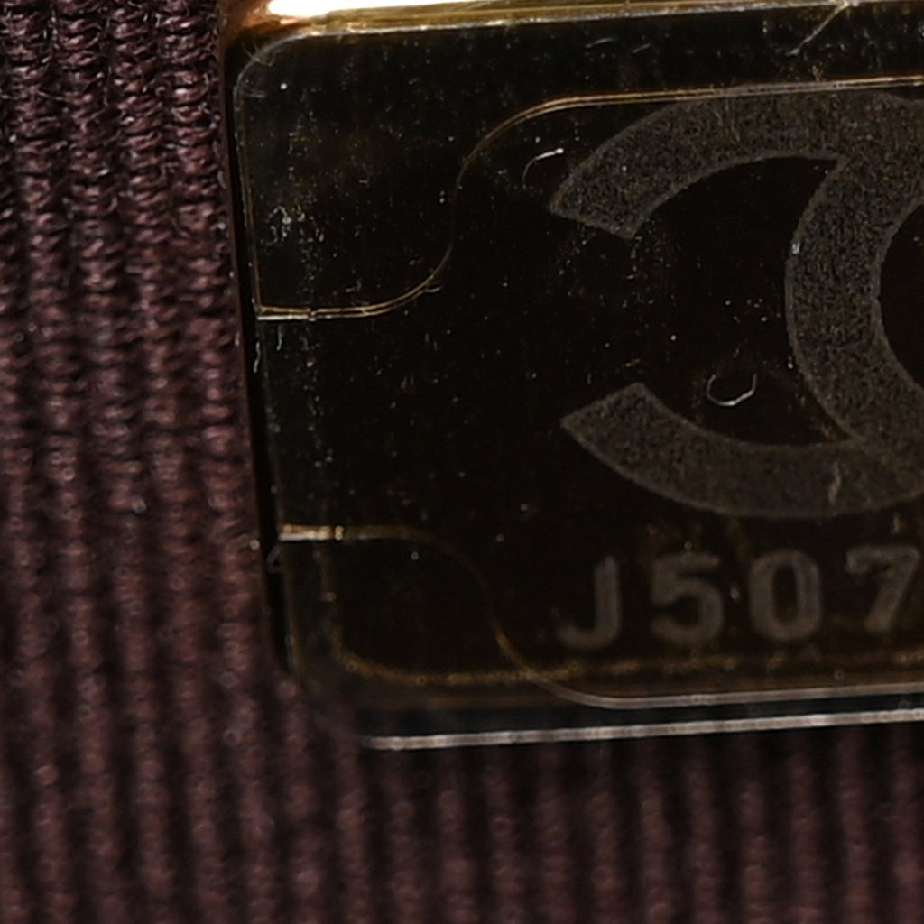 Caviar Quilted Wallet on Chain WOC Dark Brown