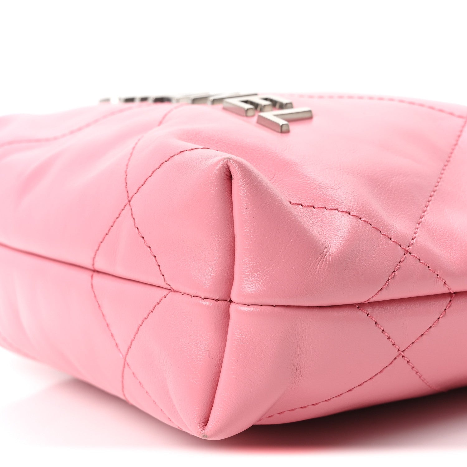 Shiny Calfskin Quilted Mini Chanel 22 Pink